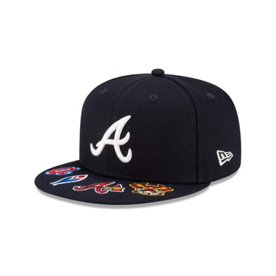 Sapca New Era Atlanta Braves MLB Visor Hit 59FIFTY Fitted - Albastri